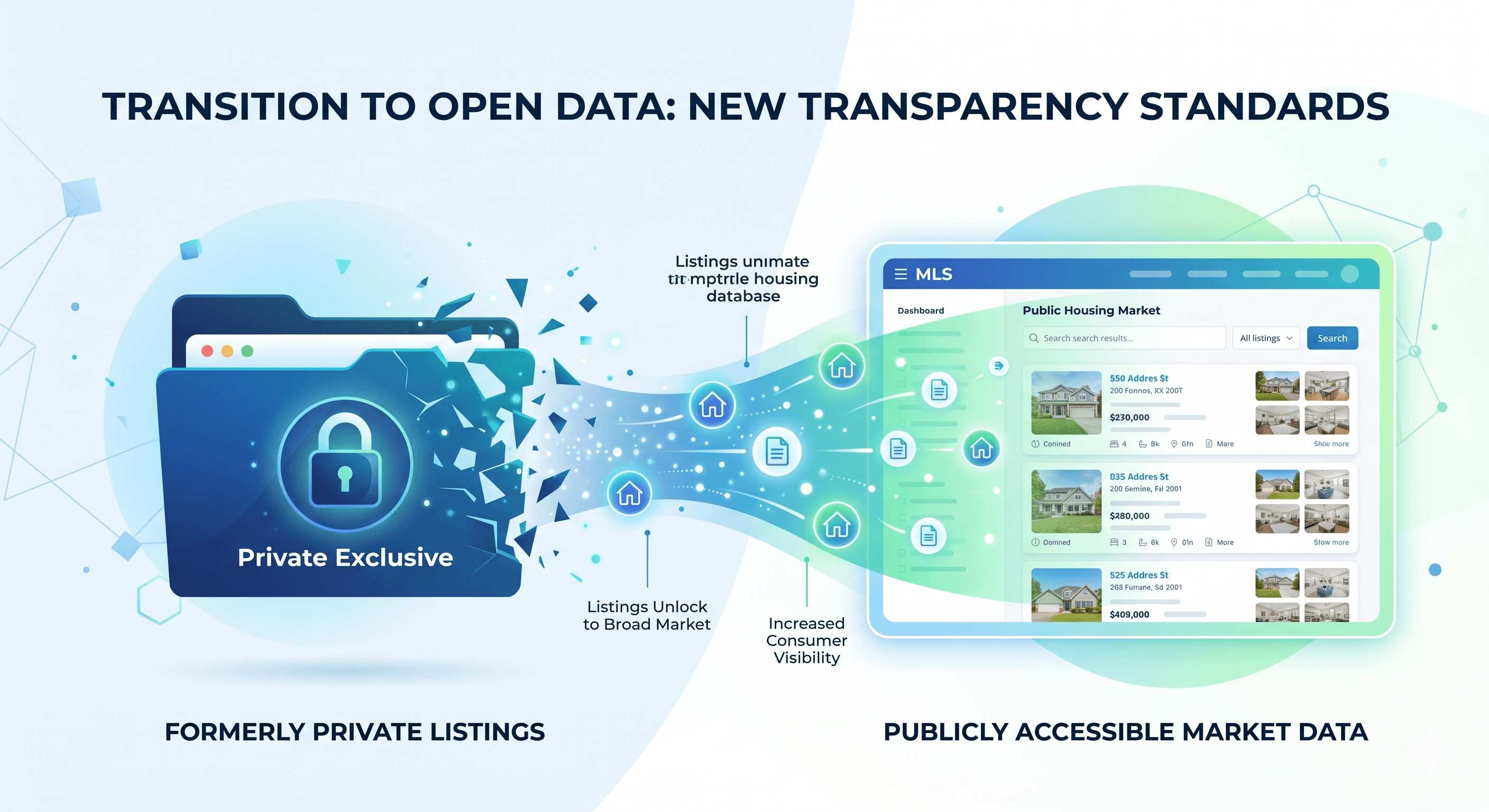 Visual representation of Washington SB 6091 public listing requirements replacing private networks